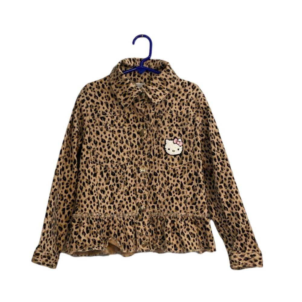 Hello Kitty Leopard Print Jacket Size 7
